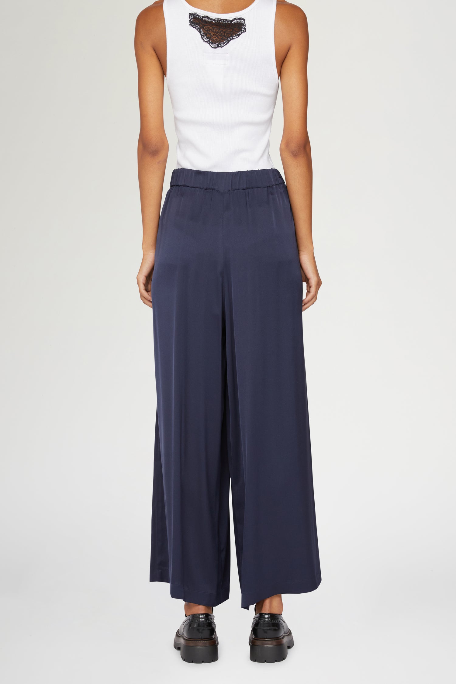 Pantaloni Larghi Blu