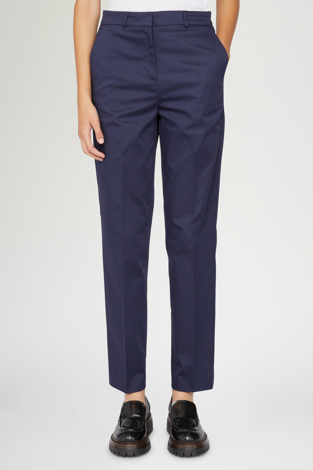 Pantaloni Slim Blu