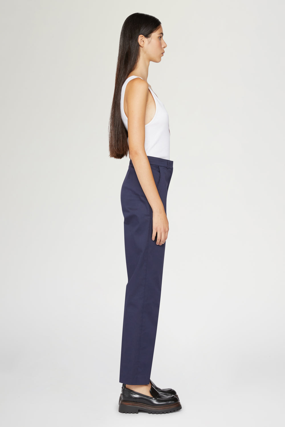 Pantaloni Slim Blu