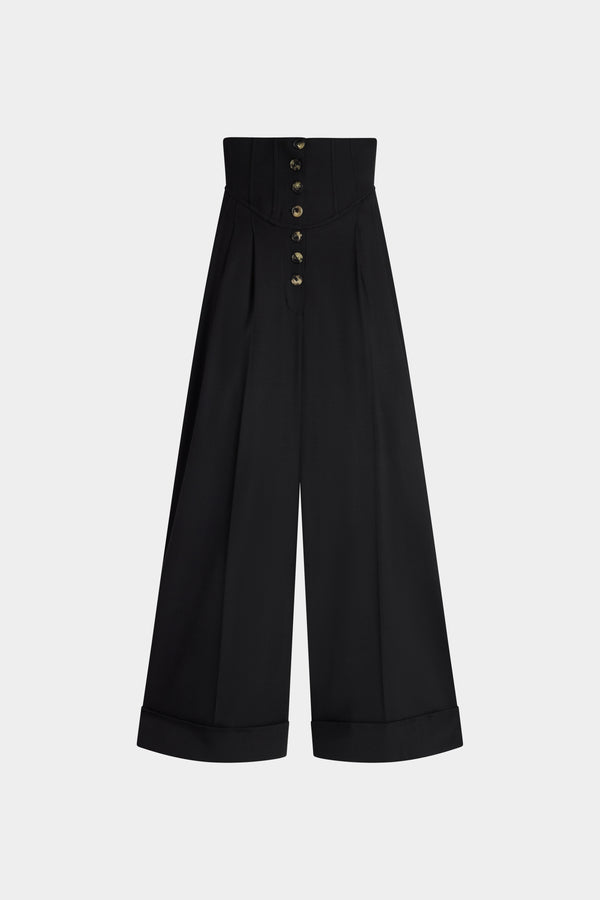 Black Palazzo Pants with High waist