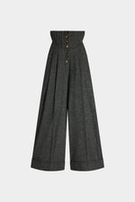 Grey Palazzo Pants with High waist
