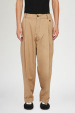 Pantaloni di Cotone Beige