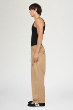 Pantaloni di Cotone Beige
