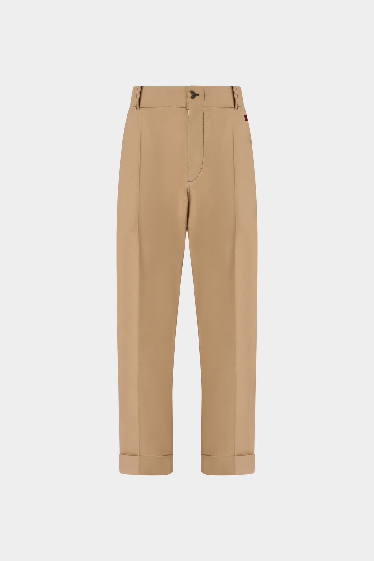 Beige Cotton Trousers