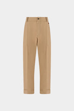 Pantaloni di Cotone Beige