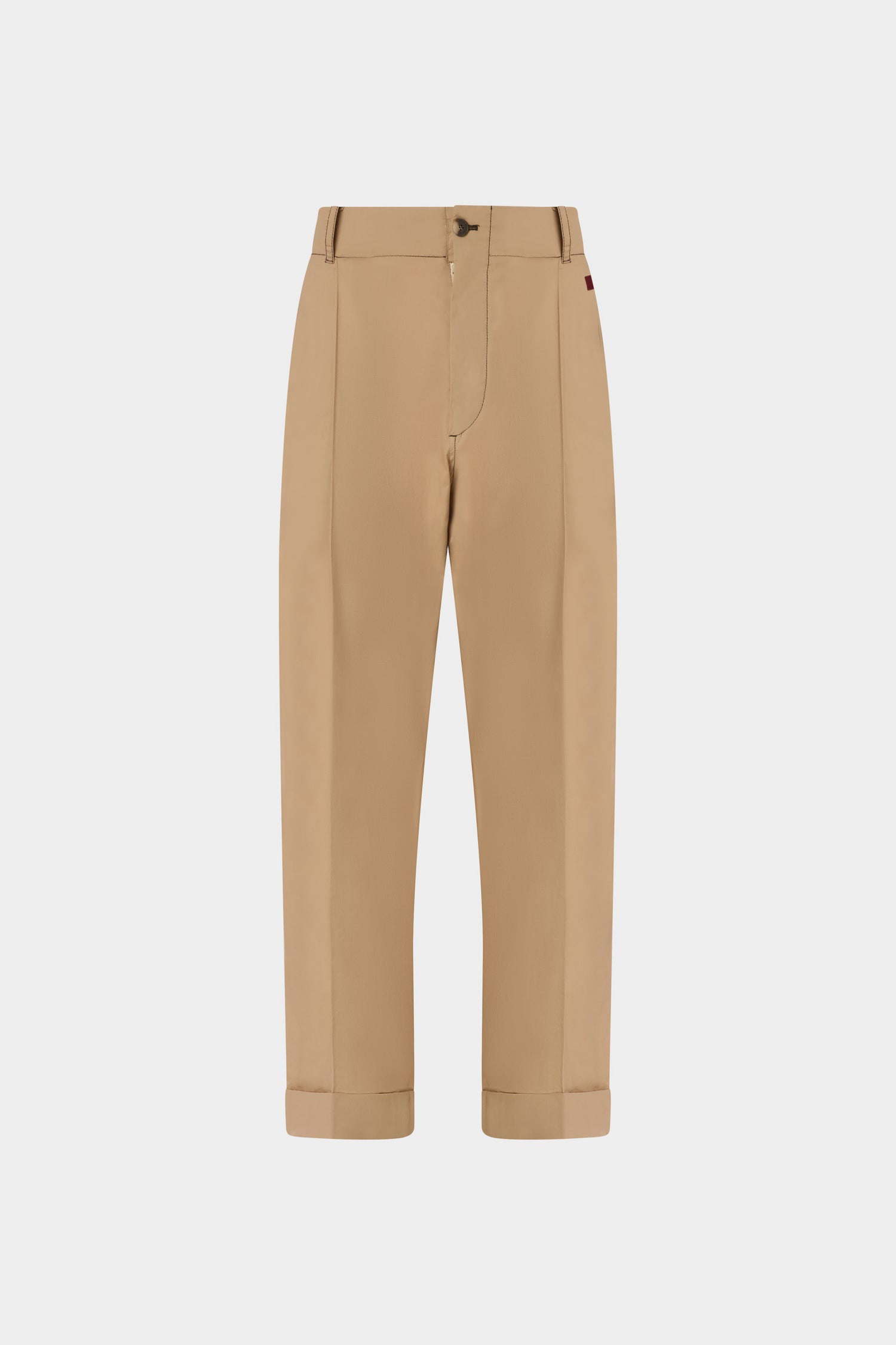 Pantaloni di Cotone Beige