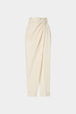 Pantaloni Gamba Larga Crema