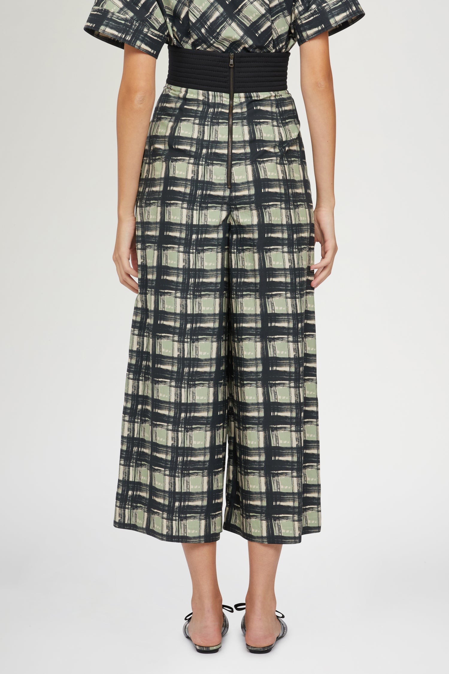 Pantaloni a Gamba Larga Quadri