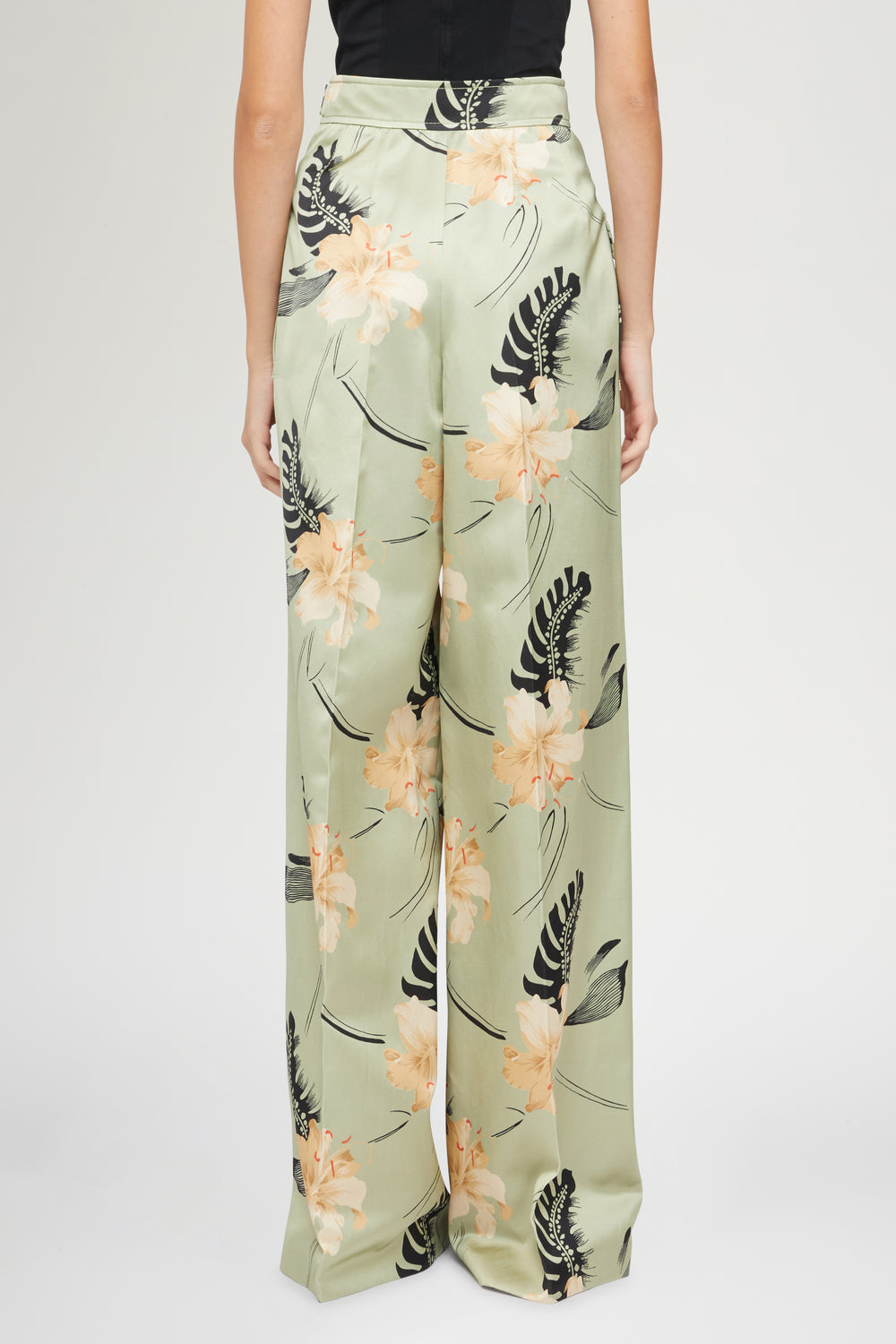 Palazzo Pants Ibiscus Print
