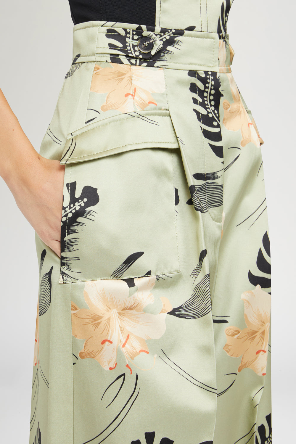 Palazzo Pants Ibiscus Print