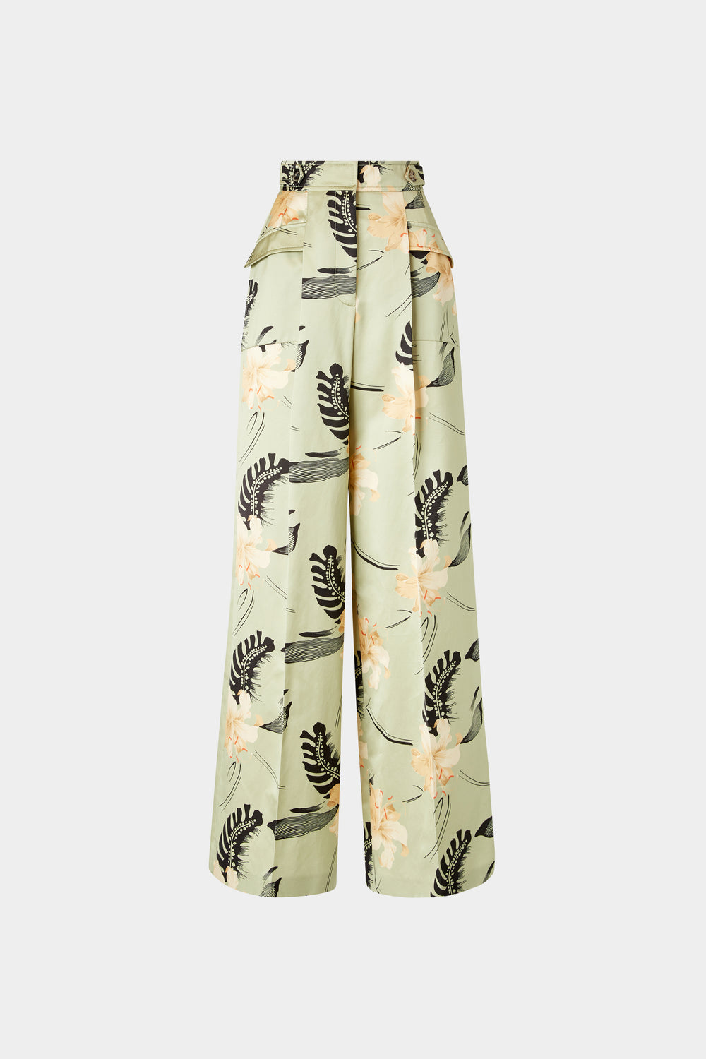 Palazzo Pants Ibiscus Print