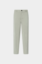 Sage Green Straight-Leg Trousers
