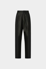 Black Straight-Leg Trousers