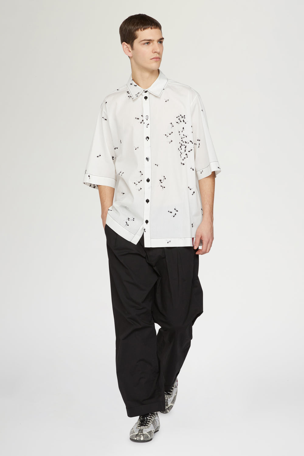 Black Wide-Leg Trousers