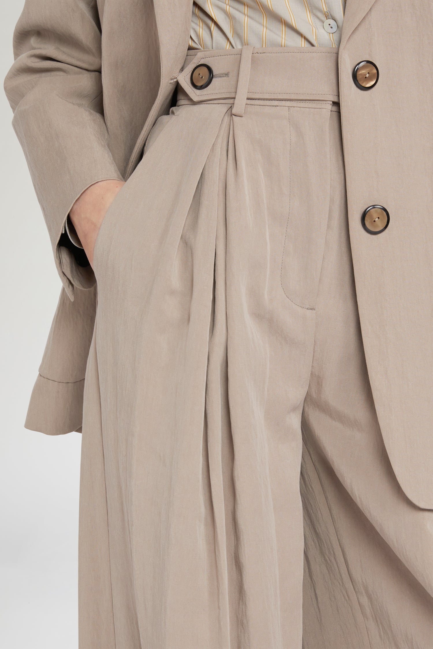 Taupe Palazzo Pants