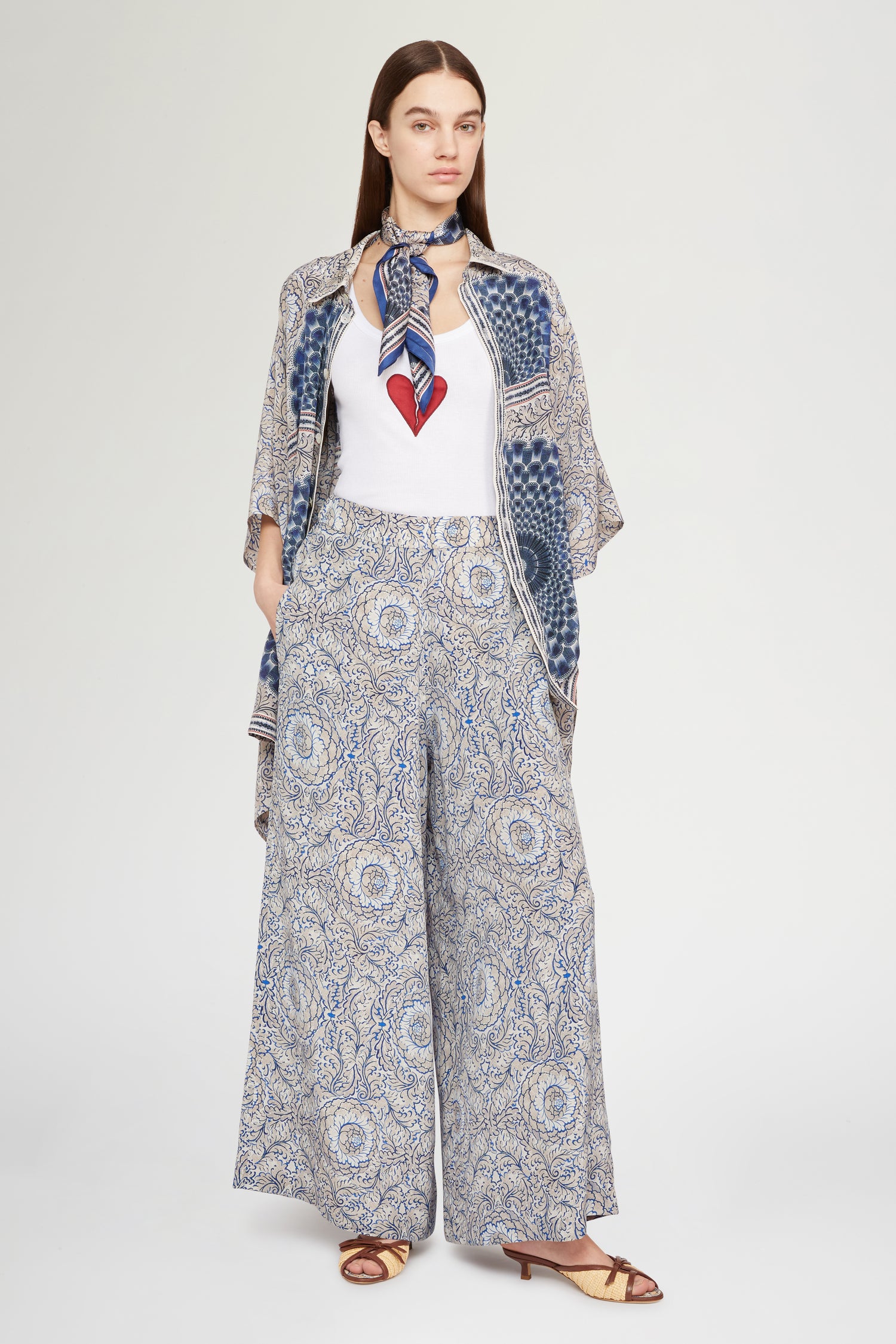 Cotton Pants with Mandala Print