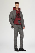 Grey Regular-Fit Pants in Wool