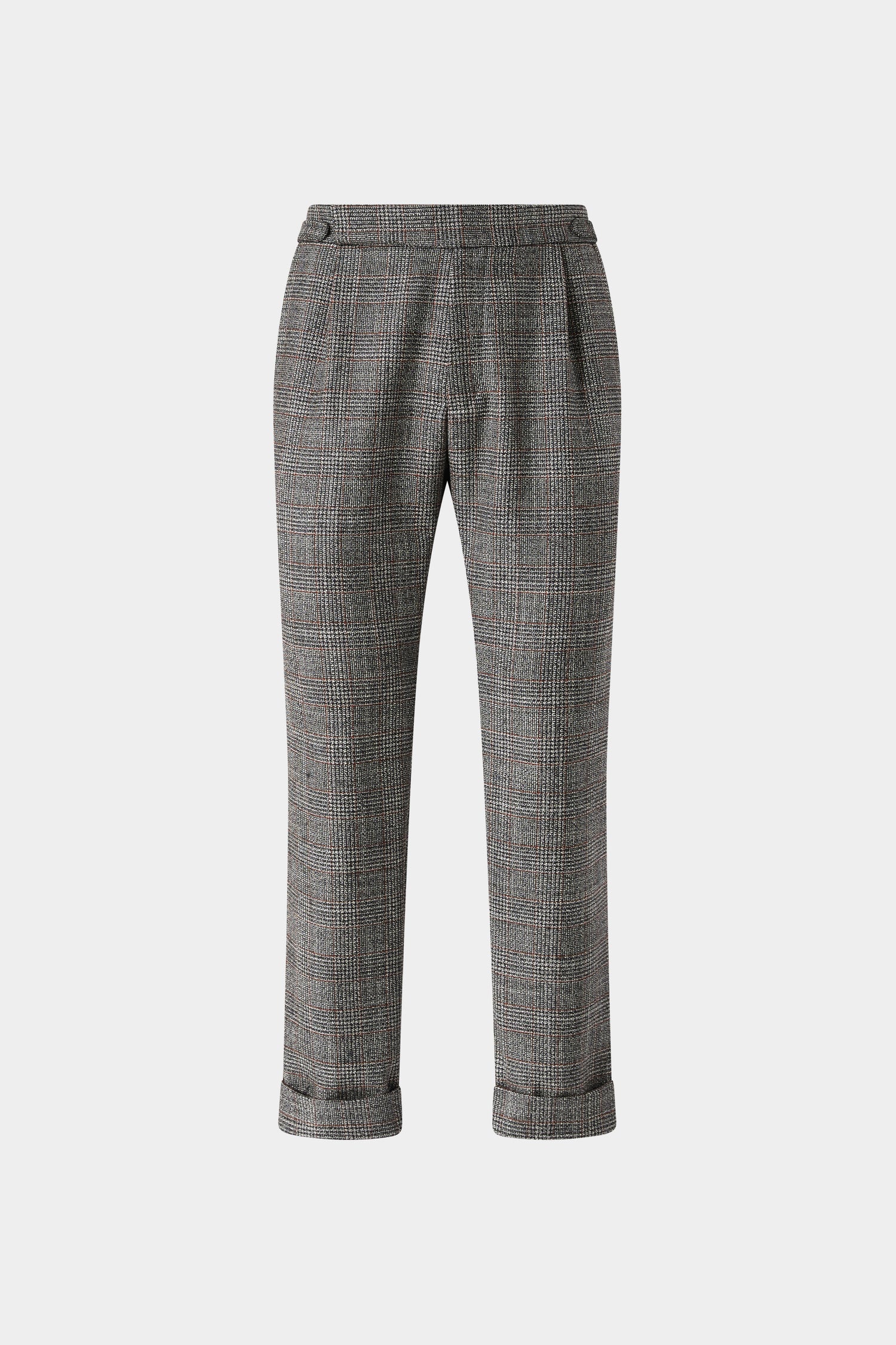 Grey Regular-Fit Pants in Wool