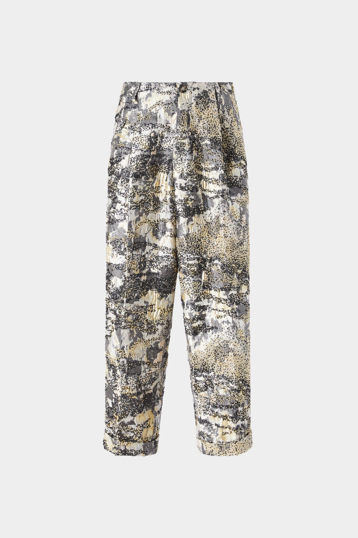 Pantaloni Loose in Broccato