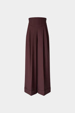 Wide-Leg Trousers With Corset Waist