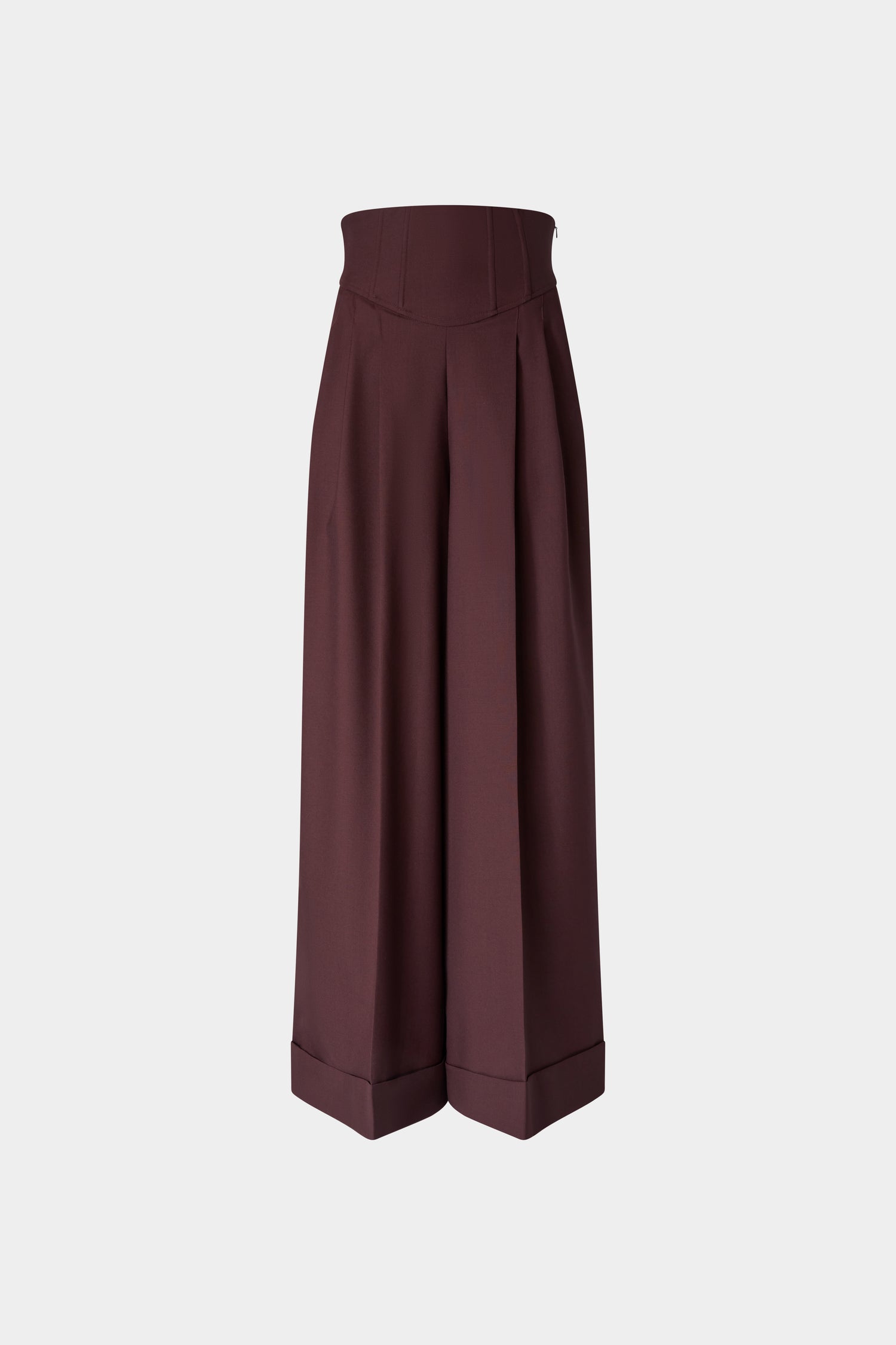 Wide-Leg Trousers With Corset Waist