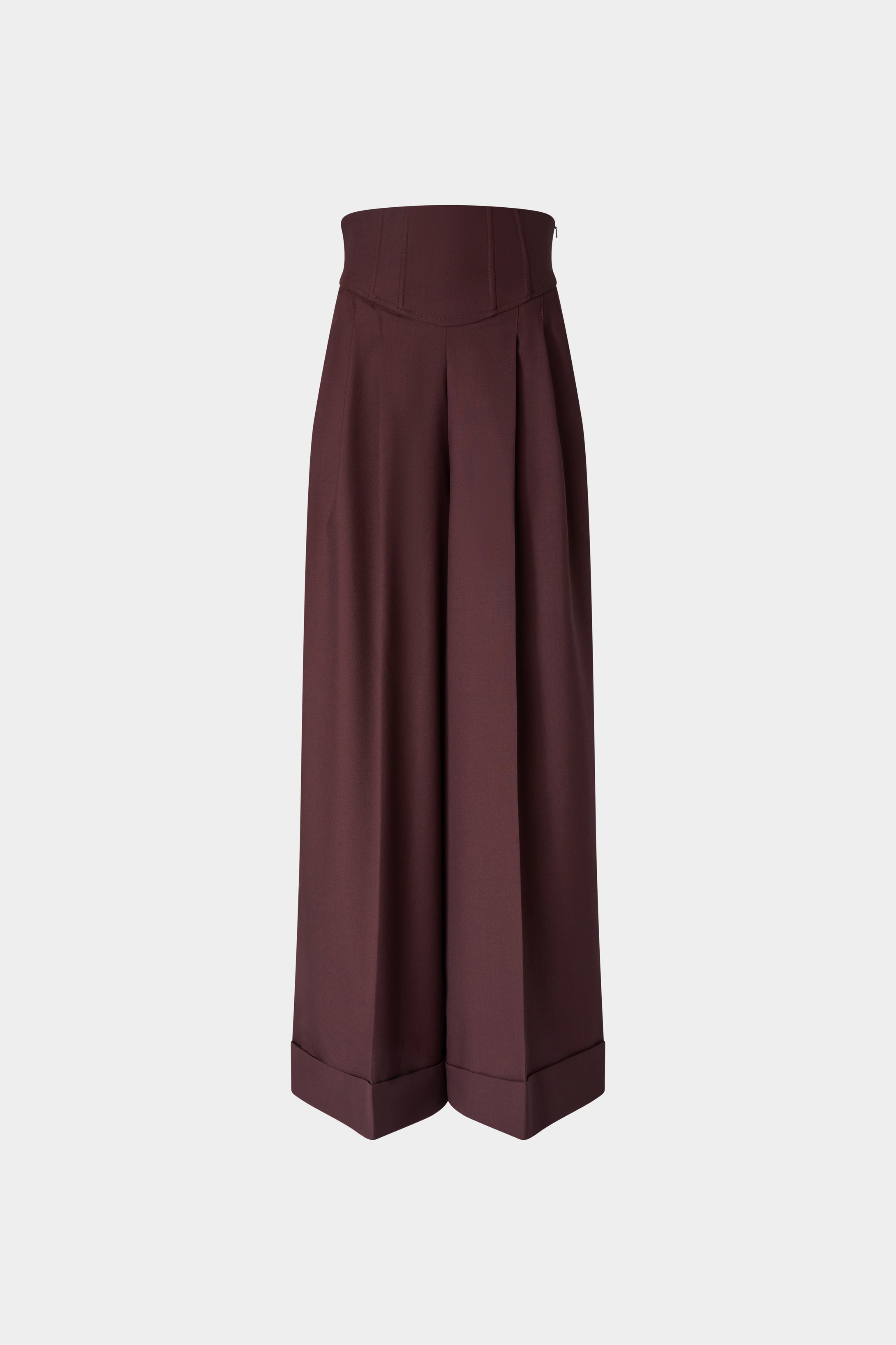 Wide-Leg Trousers With Corset Waist