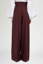 Wide-Leg Trousers With Corset Waist