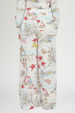 Alghero Print Palazzo Pants