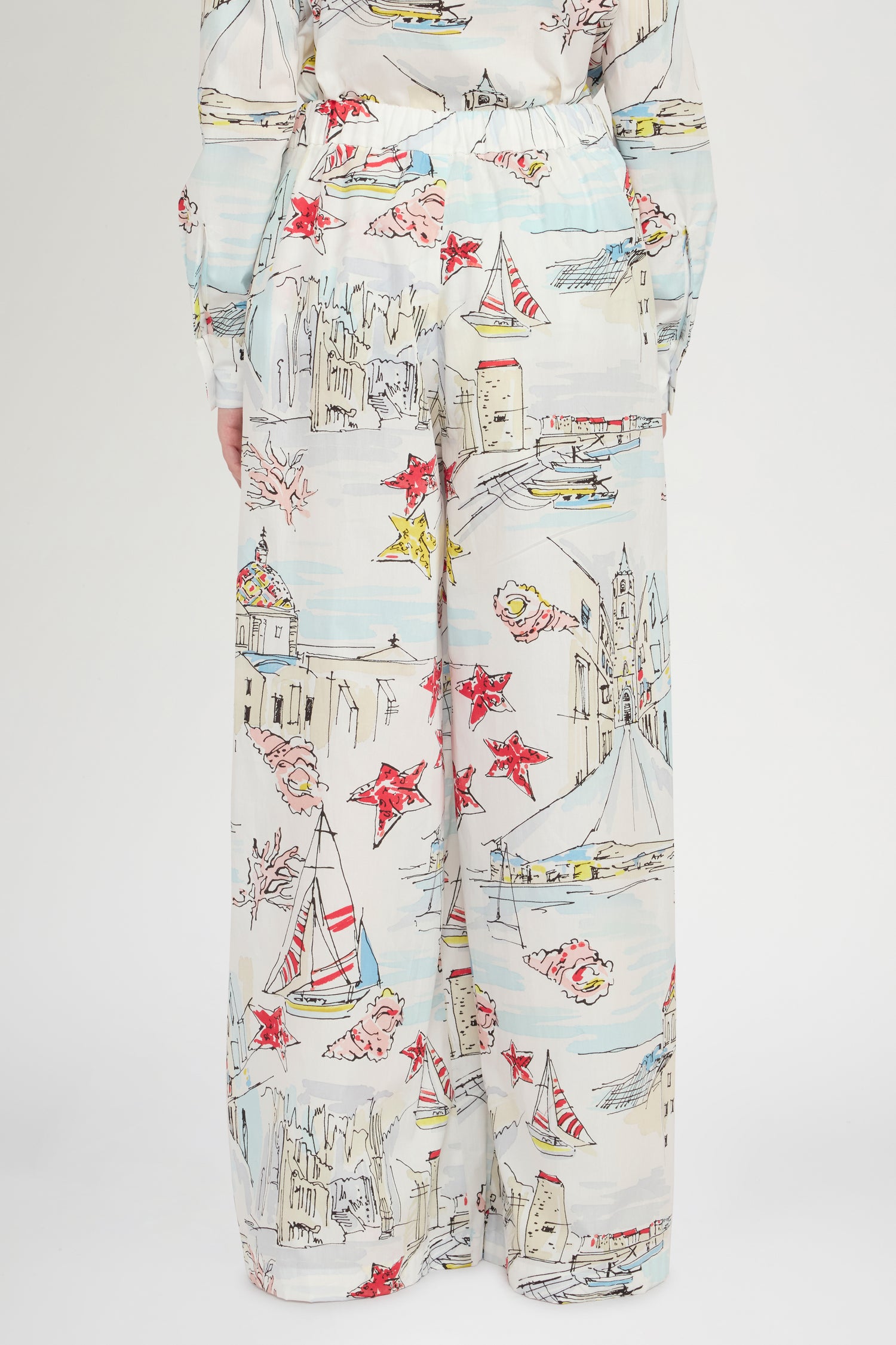 Alghero Print Palazzo Pants
