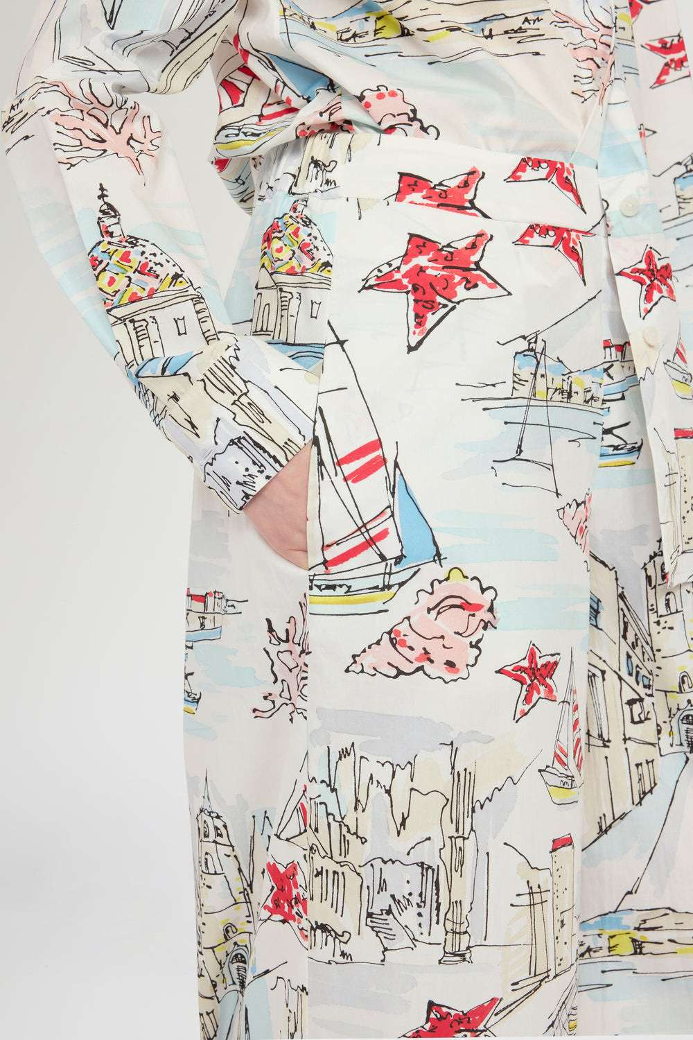 Alghero Print Palazzo Pants