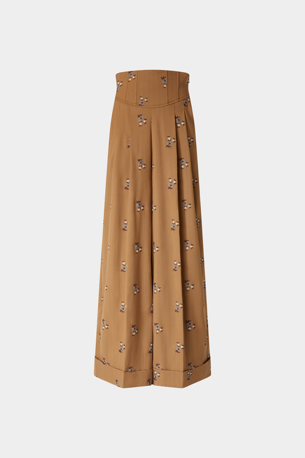 Corset-Style Palazzo Trousers