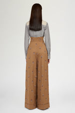 Corset-Style Palazzo Trousers