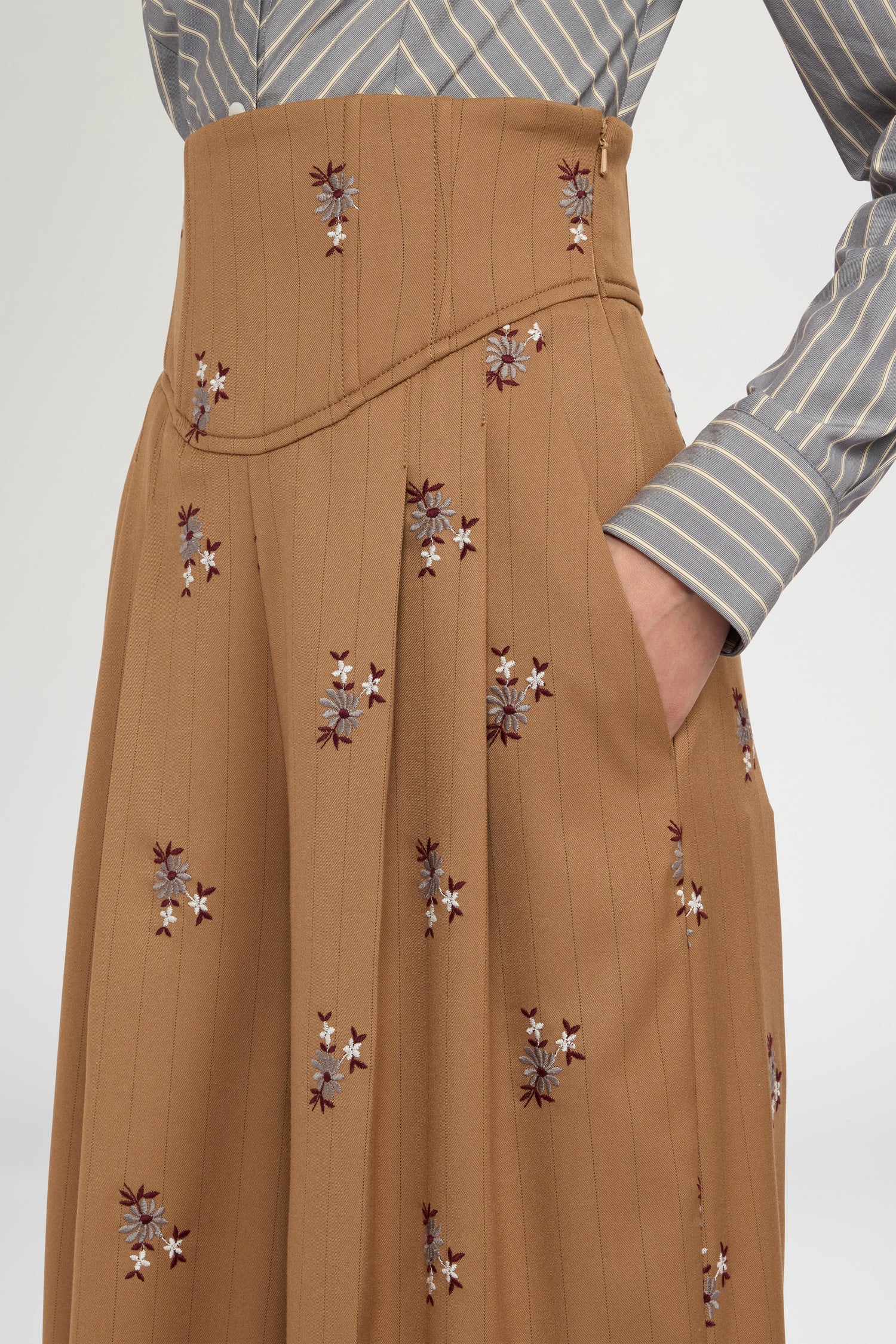 Corset-Style Palazzo Trousers