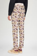 Pantaloni Sartoriali in Jacquard Floreale