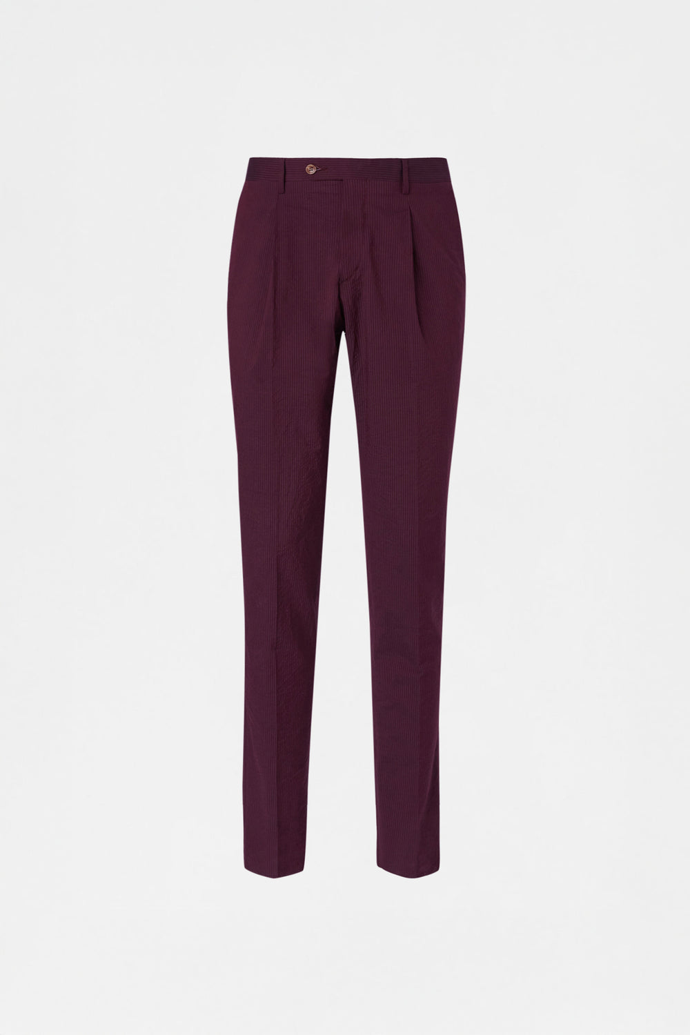 Bordeaux Straight-Leg Tailored Trousers