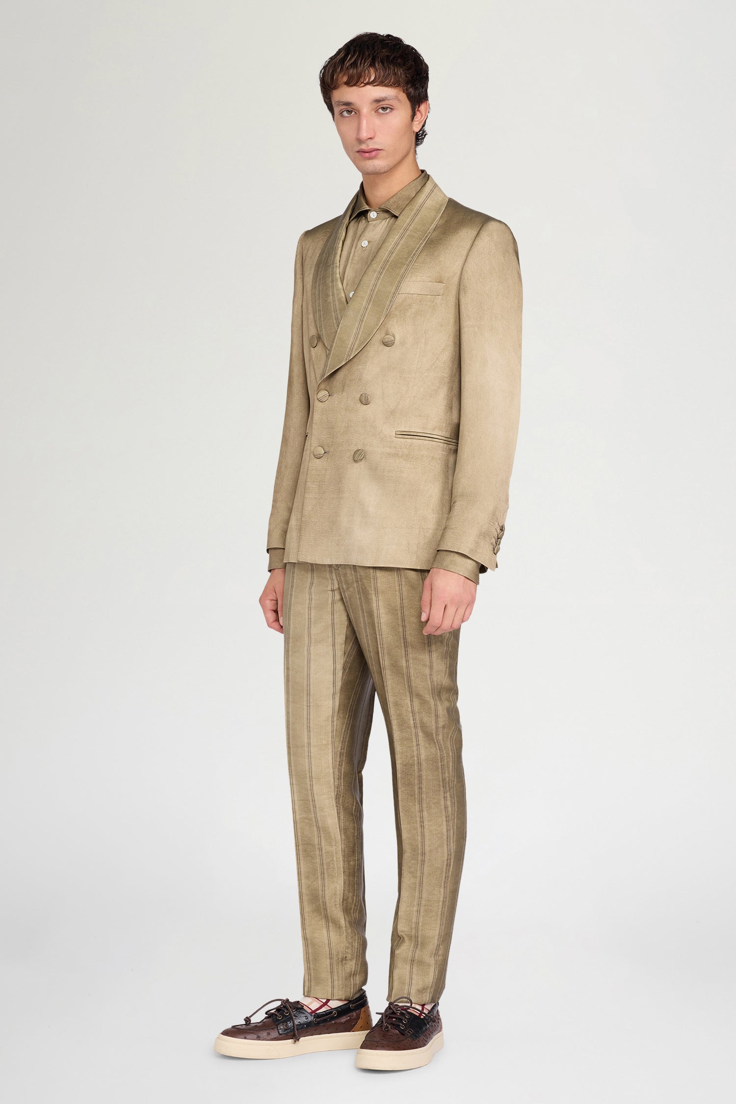 Golden Stripe Straight Pants
