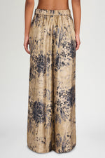 Palazzo Pants in Printed Silk
