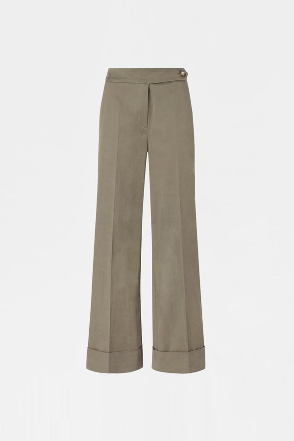 Wide-Leg Tailored Pants