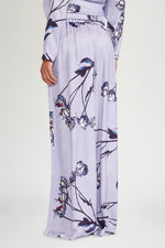 Lilac Painted Rose Palazzo Pants