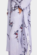 Lilac Painted Rose Palazzo Pants
