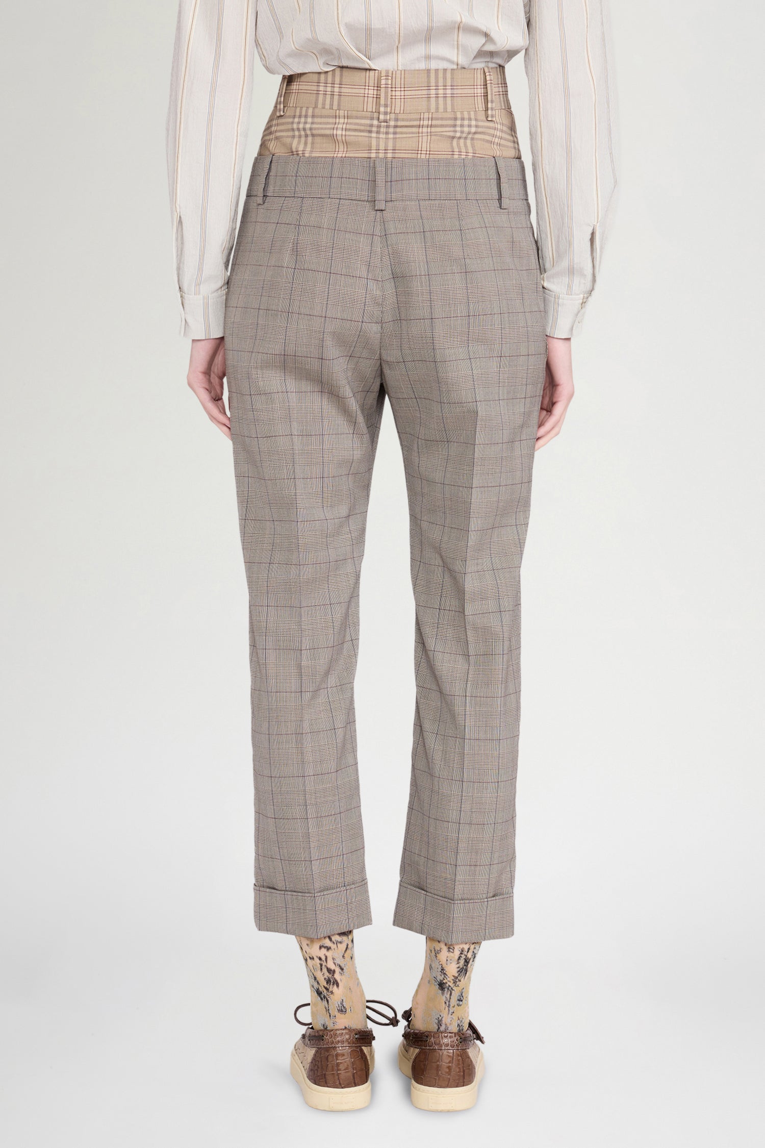 Pantaloni Principe di Galles a Doppio Effetto