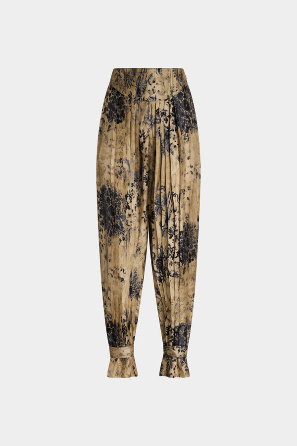 Gold Tapestry Harem Pants