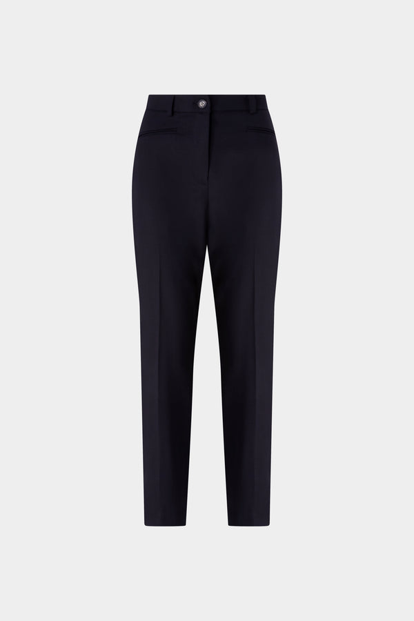 Black Tailored Skinny Trousers