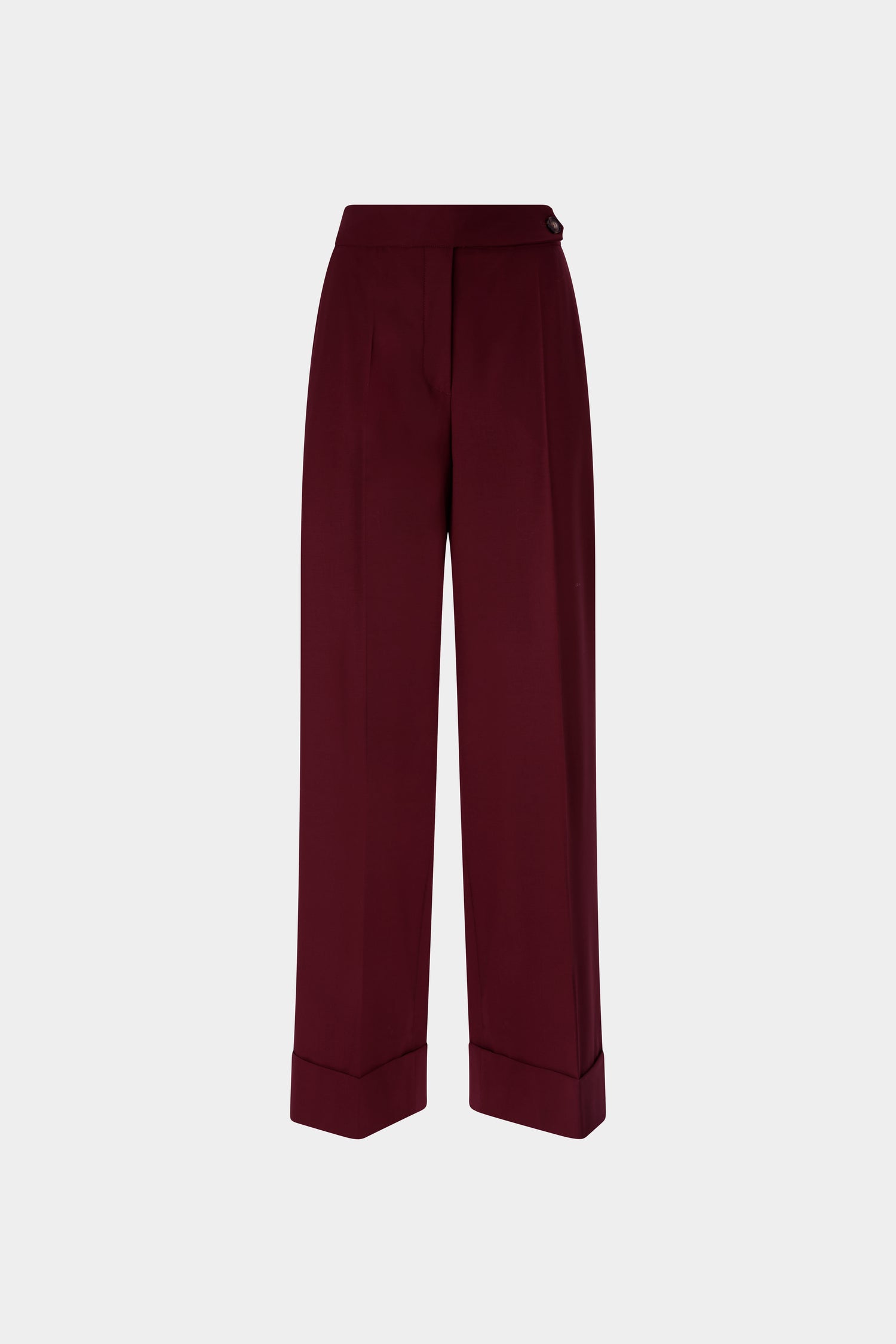 Pantaloni Ampi Bordeaux