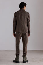 Pantaloni sartoriali in lana con doppia pince