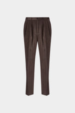 Pantaloni sartoriali in lana con doppia pince