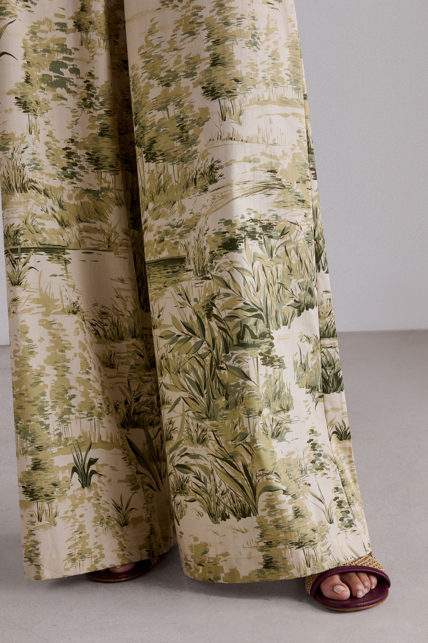 Botanical Wide-Leg Trousers