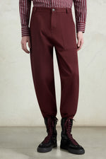 Pantaloni da carpentiere bordeaux