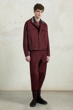 Pantaloni da carpentiere bordeaux