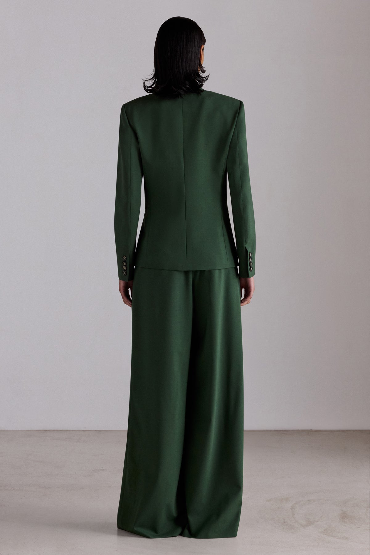 Pantaloni in lana vergine con sciarpa
